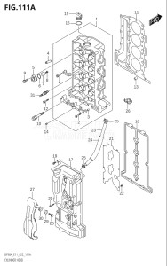 07003F-240001 (2022) 70hp E11 E40-Gen. Export 1-and 2 (DF70AT  DF70ATH  DF70ATH) DF70A drawing CYLINDER HEAD (SEE NOTE)