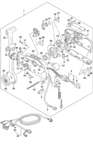 Outboard DF 25A drawing Remote Control w/Power Tilt