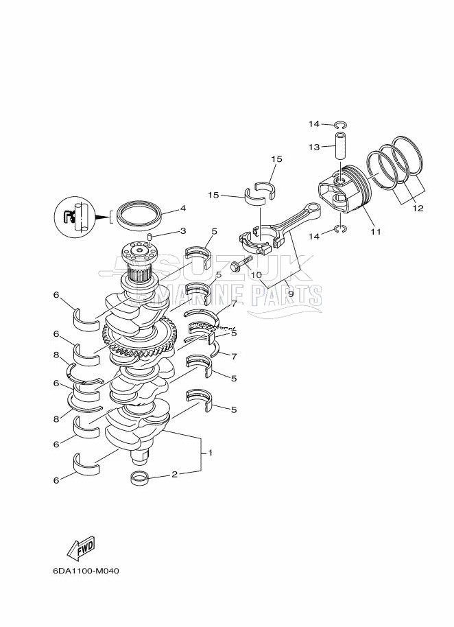 CRANKSHAFT--PISTON