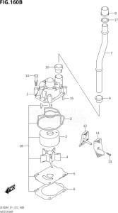 17503P-240001 (2022) 175hp E11-Gen. Export 2 (DF175AP    DF175AP) DF175AP drawing WATER PUMP (E40)