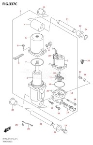 DF115AZ From 11503Z-610001 (E01 E3 E11 E40)  2016 drawing TRIM CYLINDER (DF115AT:E40)