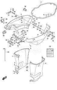 Outboard DF 150AP drawing Side Cover