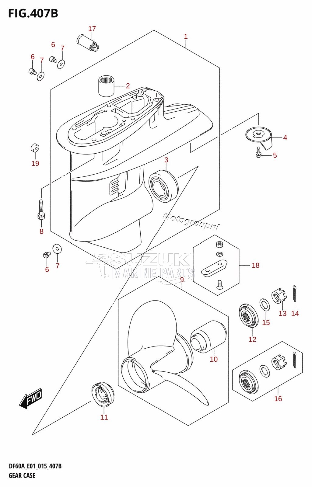 GEAR CASE (DF40AQH:E01)