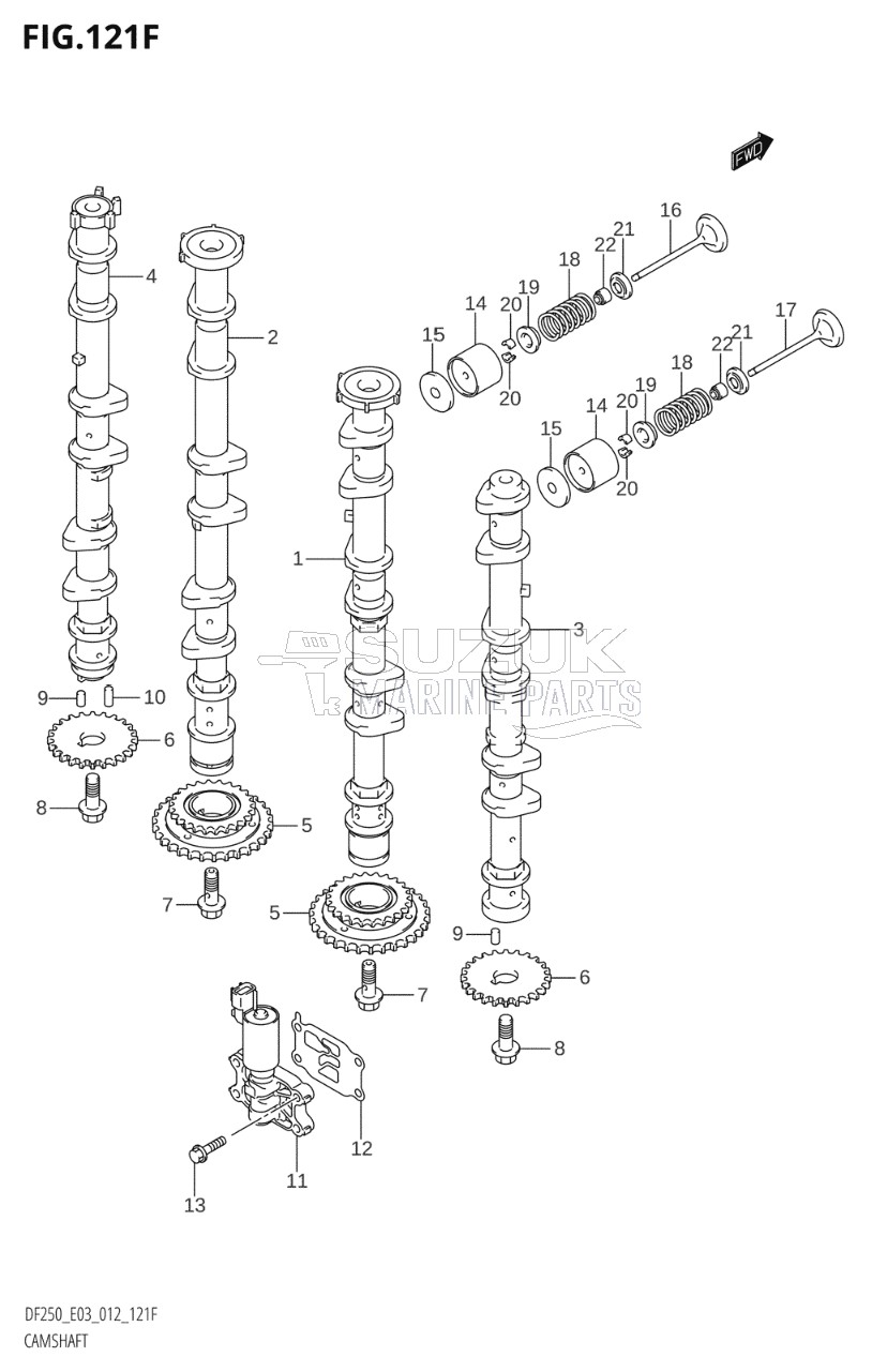 CAMSHAFT (DF250Z:E03)