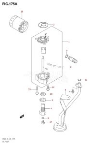 DF70 From 07001F-151001 (E03)  2001 drawing OIL PUMP