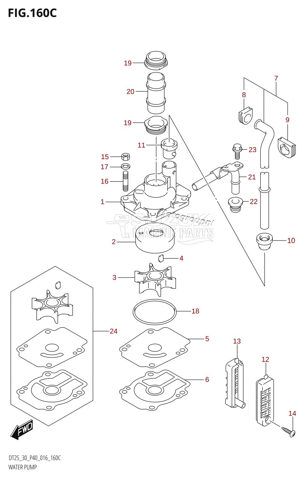 WATER PUMP (DT30R:P40)