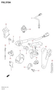 04003F-110001 (2011) 40hp E03-USA (DF40AT) DF40A drawing SENSOR