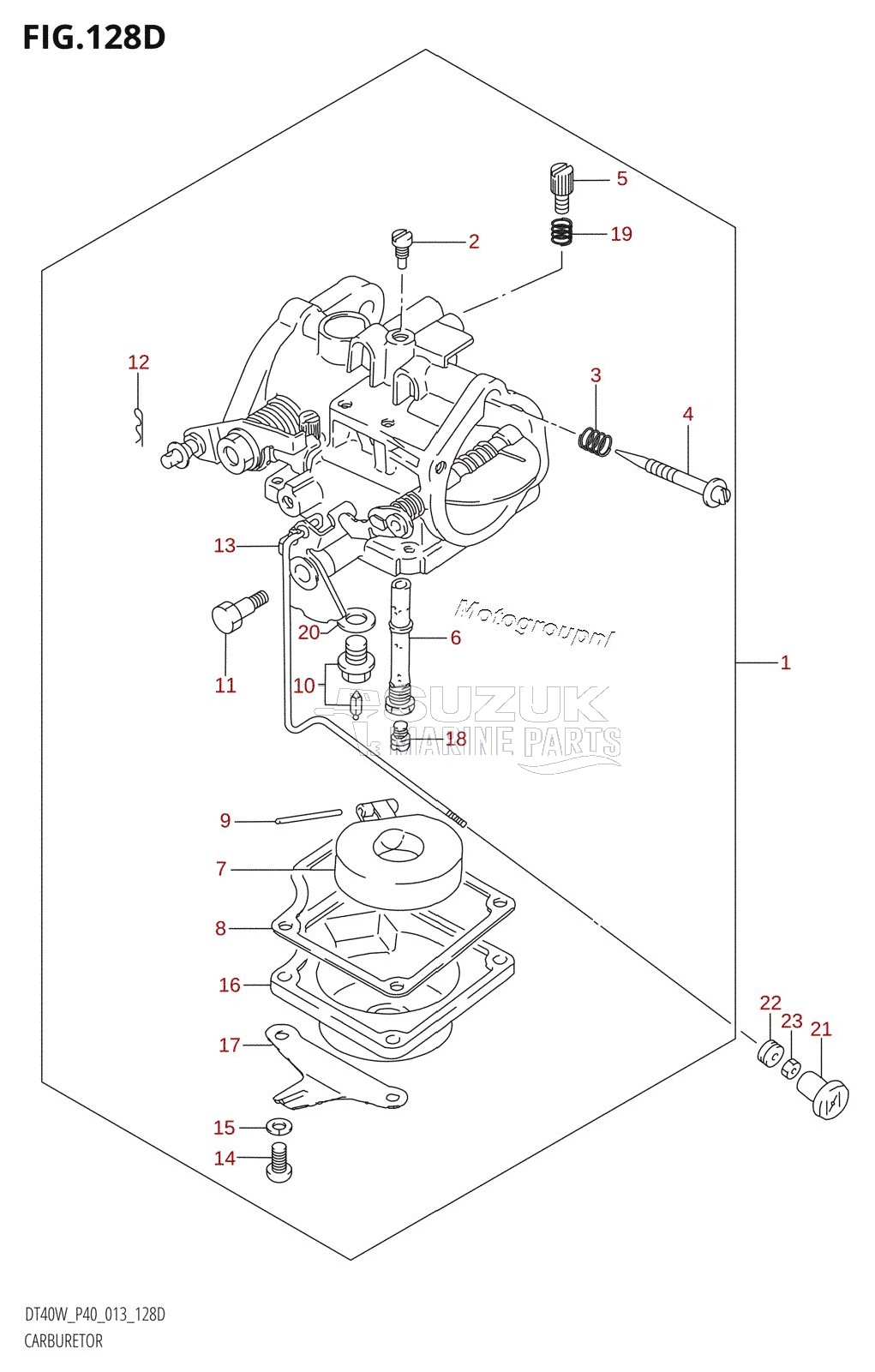 CARBURETOR (DT40WR:P90)