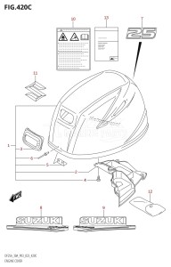 DF25A From 02504F-040001 (P03)  2020 drawing ENGINE COVER ((022,023):DF25A)