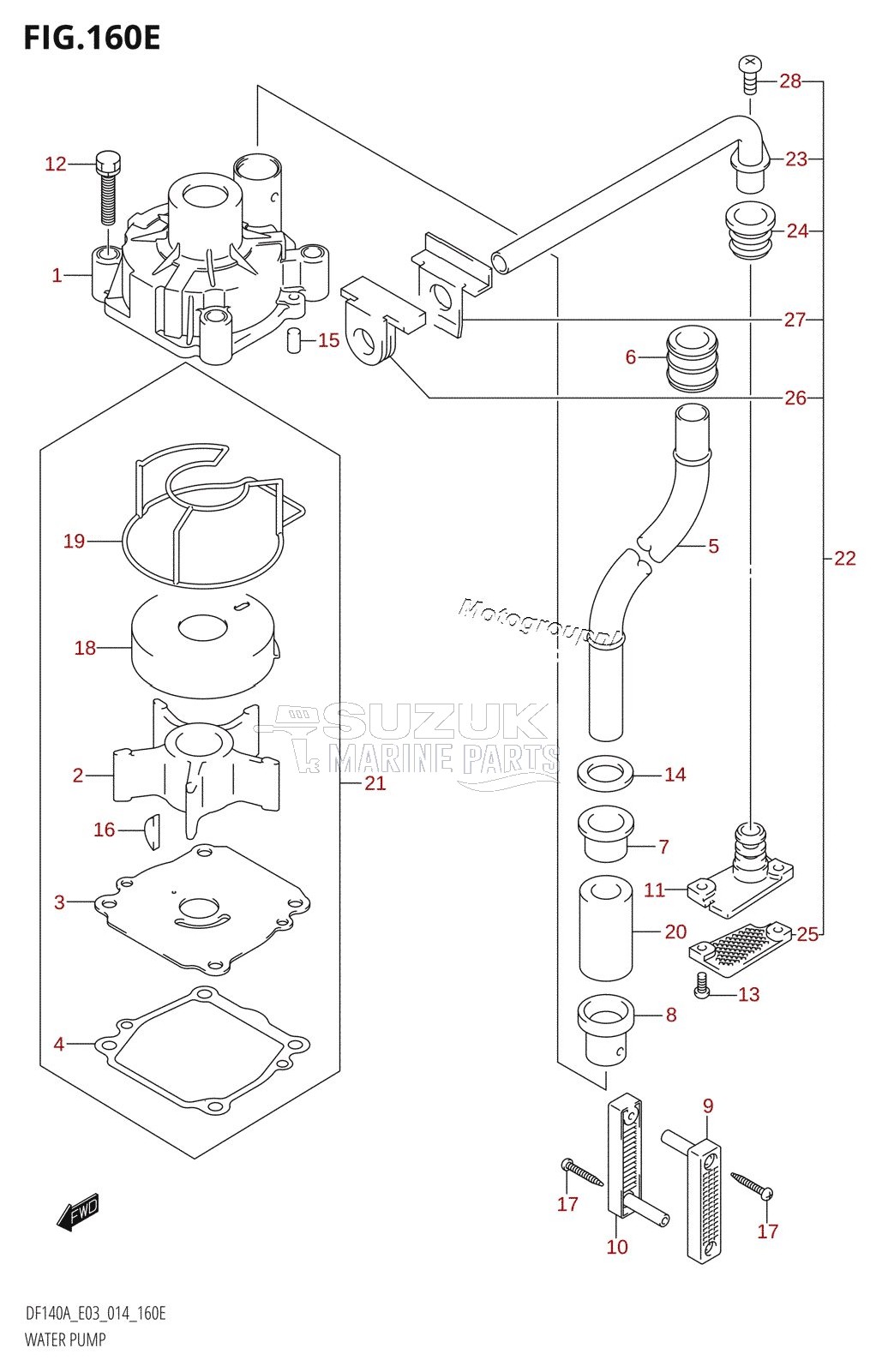 WATER PUMP (DF140AZ:E03)