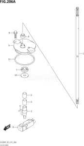 17503P-910001 (2019) 175hp E03-USA (DF175AP) DF175AP drawing CLUTCH ROD