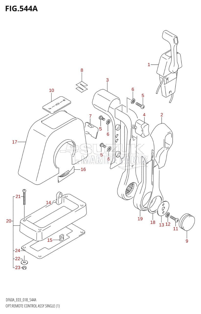 OPT:REMOTE CONTROL ASSY SINGLE (1)