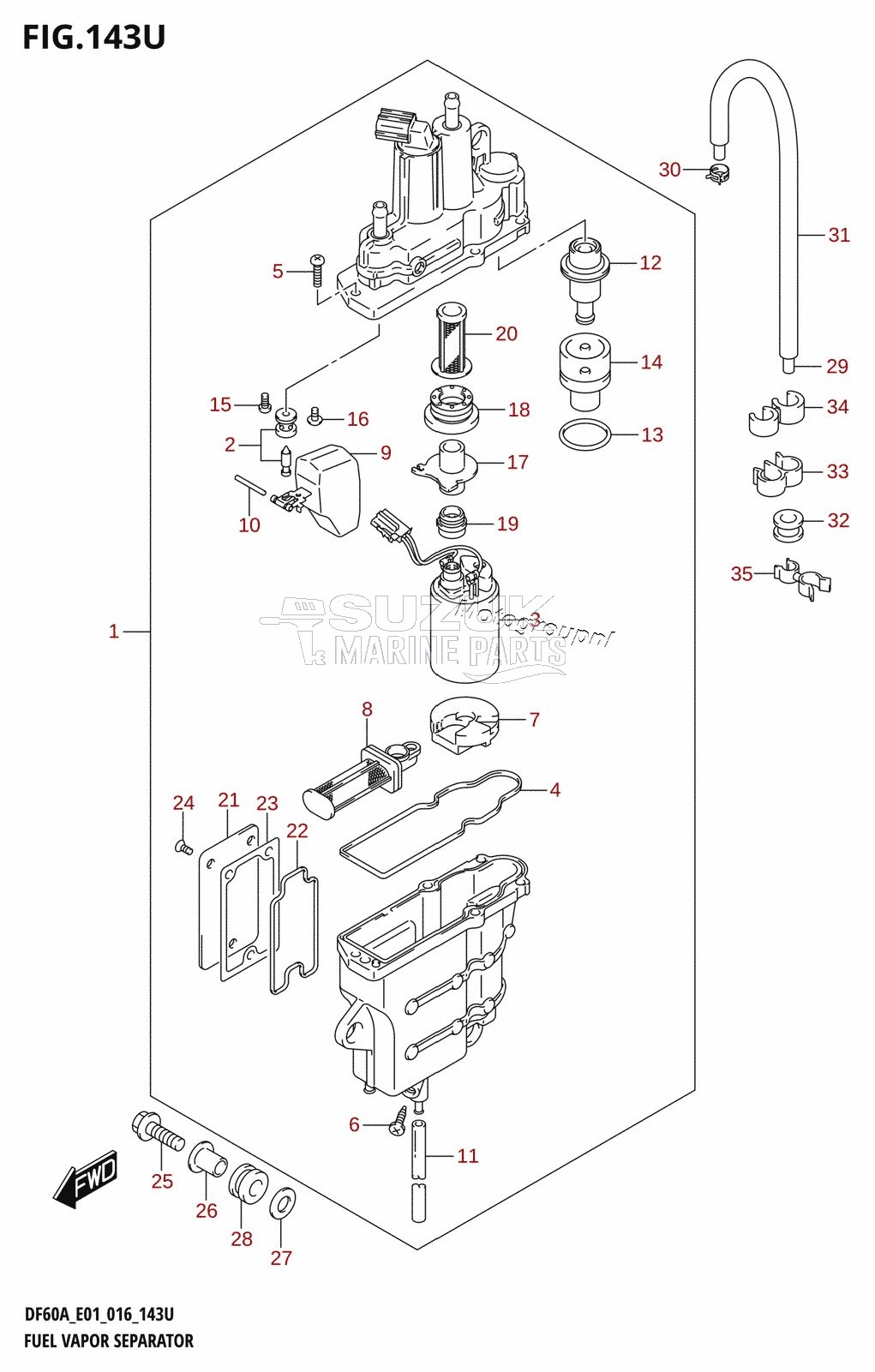 FUEL VAPOR SEPARATOR (DF60AVTH:E40)