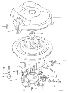 DT90 From 09001-581001 ()  1995 drawing MAGNETO (MODEL:89)