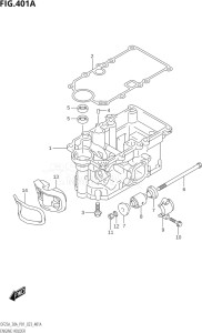 03003F-140001 (2021) 30hp P01 P40-Gen. Export 1 (DF30A   DF30AQ   DF30AR   DF30AT  DF30AT    DF30AT   DF30ATH  DF30ATH    DF30ATH) DF30A drawing ENGINE HOLDER