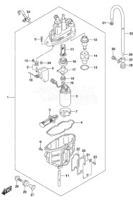 DF 115A drawing Fuel Vapor Separator