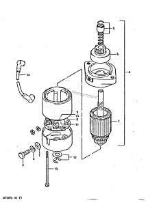 DT50 From 05003-401001 ()  1984 drawing STARTING MOTOR