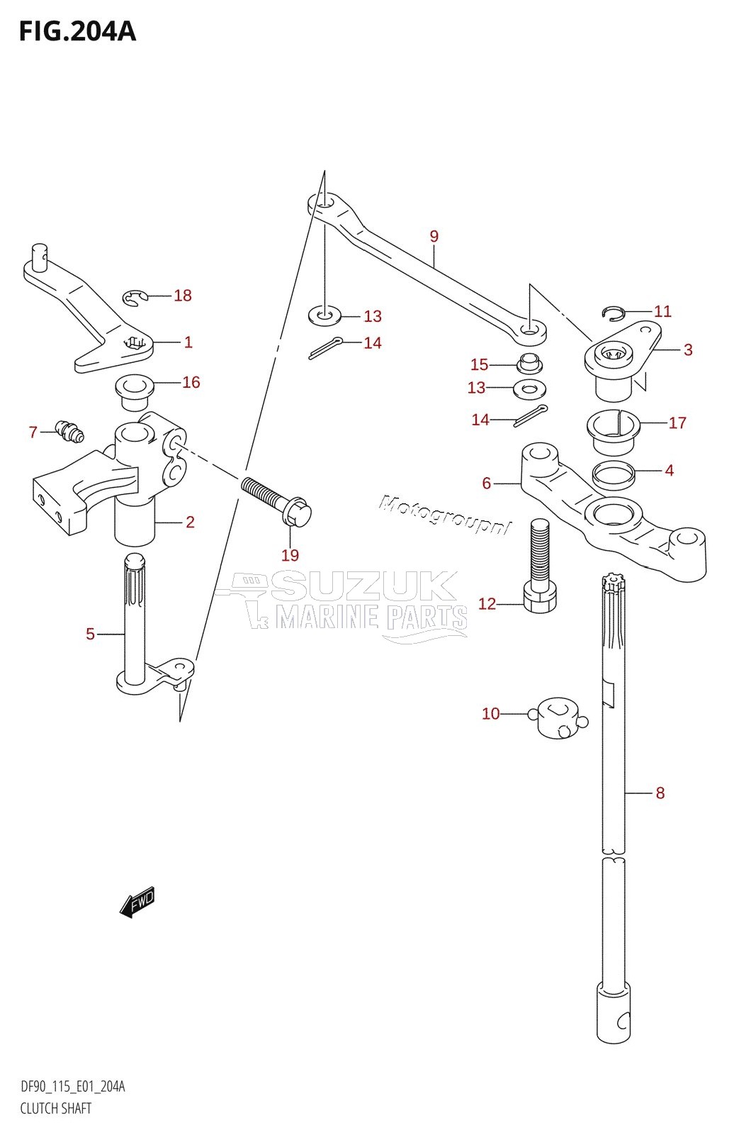 CLUTCH SHAFT (K1,K2,K3)