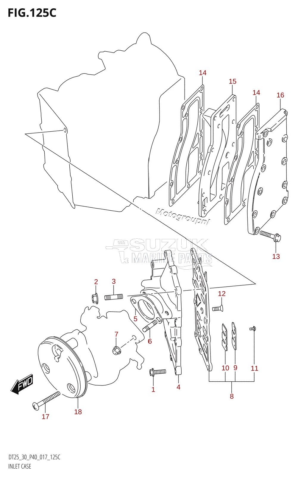 INLET CASE (DT30R:P40)