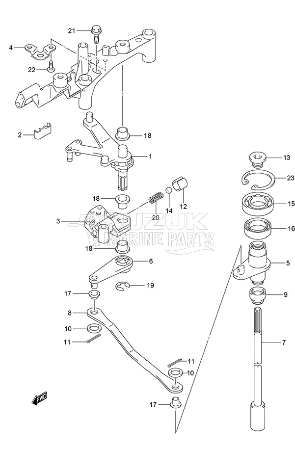 Clutch Shaft (DF 250S)