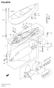 DF300A From 30002P-210001 (E03)  2012 drawing GEAR CASE