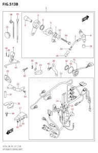 02504F-710001 (2017) 25hp P01-Gen. Export 1 (DF25A  DF25AR  DF25AT  DF25ATH) DF25A drawing OPT:REMOTE CONTROL PARTS (DF25ATH:P01)