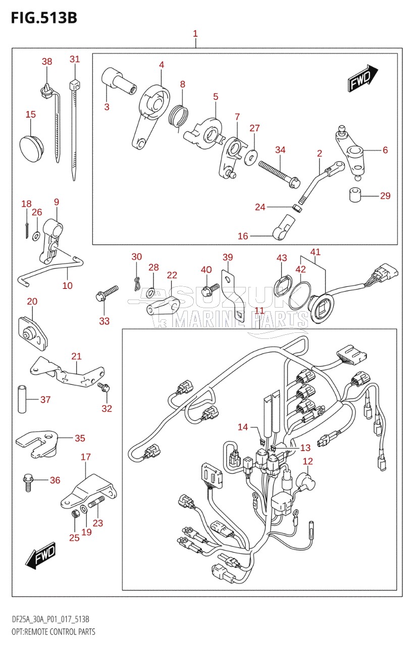 OPT:REMOTE CONTROL PARTS (DF25ATH:P01)