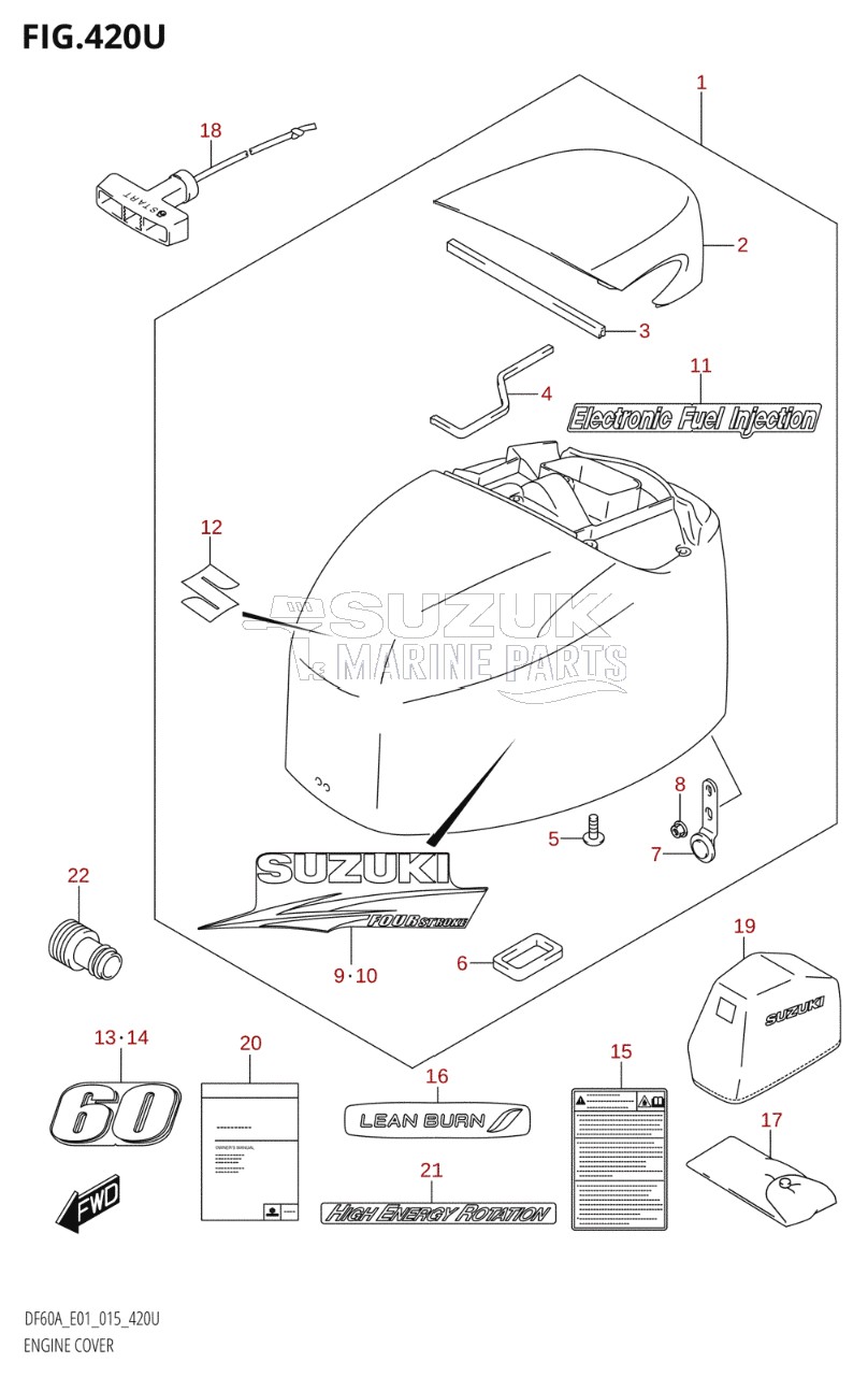 ENGINE COVER (DF60AVTH:E40)