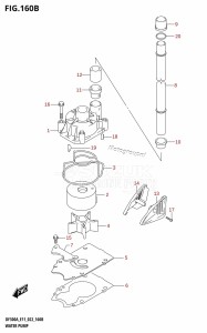 DF300A From 30002P-240001 (E11 E40)  2022 drawing WATER PUMP (E40)