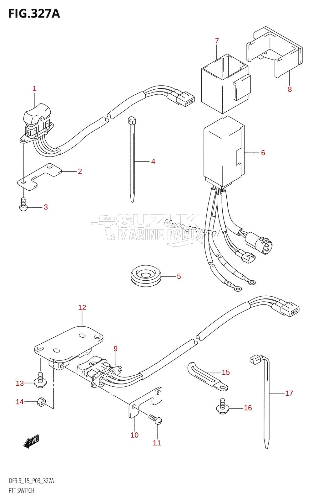 PTT SWITCH (DF9.9T,DF9.9TH)