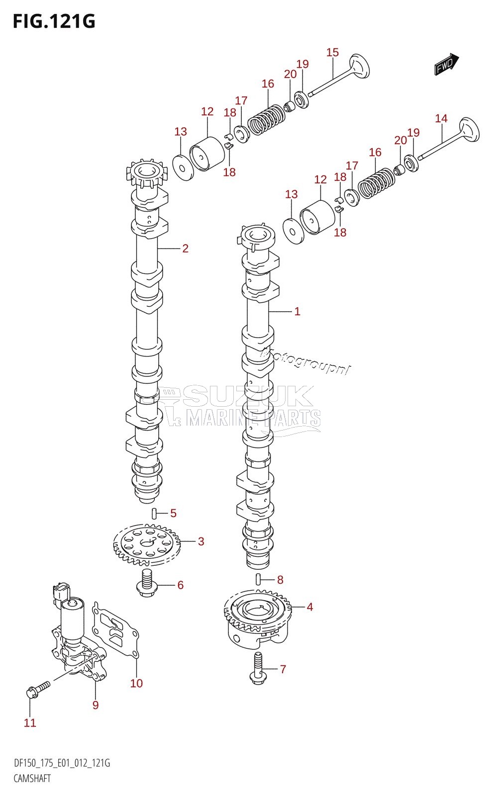 CAMSHAFT (DF175Z:E01)