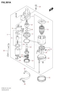 DF250A From 25003P-610001 (E01 E40)  2016 drawing STARTING MOTOR