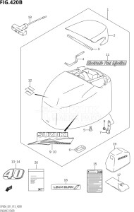 06002F-310001 (2013) 60hp E01 E40-Gen. Export 1 - Costa Rica (DF60A  DF60AQH  DF60ATH) DF60A drawing ENGINE COVER (DF40AQH:E01)