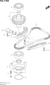 15004F-040001 (2020) 150hp E03-USA (DF150AST) DF150AST drawing TIMING CHAIN