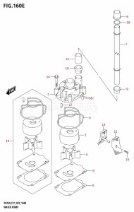 DF200Z From 20002Z-040001 (E01 E40)  2020 drawing WATER PUMP (E40)