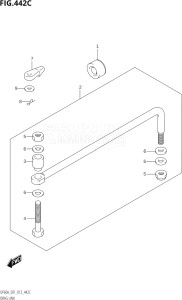 05003F-210001 (2012) 50hp E01-Gen. Export 1 (DF50AT  DF50ATH) DF50A drawing DRAG LINK (DF40AST:E34)