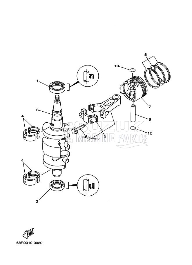 CRANKSHAFT--PISTON