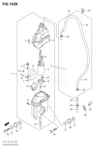 DF175ZG From 17502Z-410001 (E01 E40)  2014 drawing FUEL VAPOR SEPARATOR (DF175T:E40)