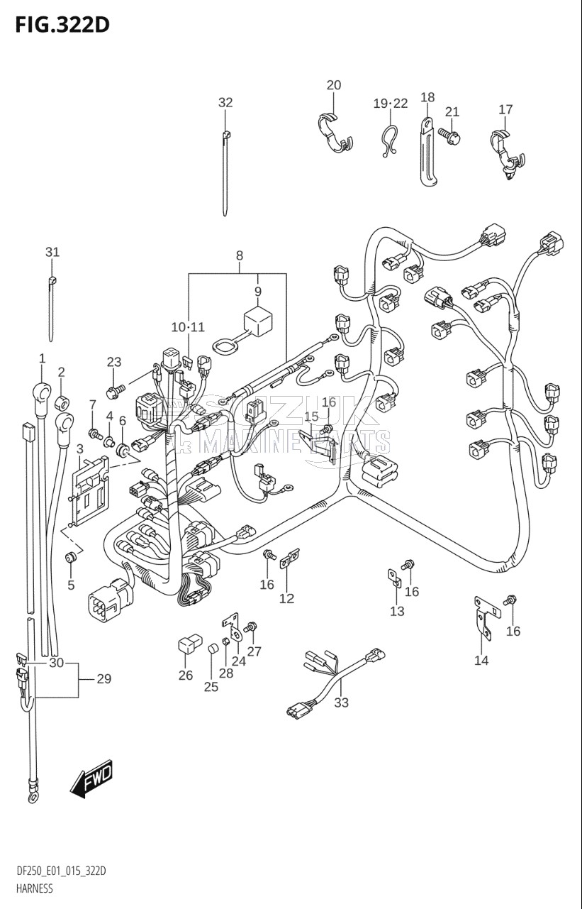 HARNESS (DF200Z:E40)