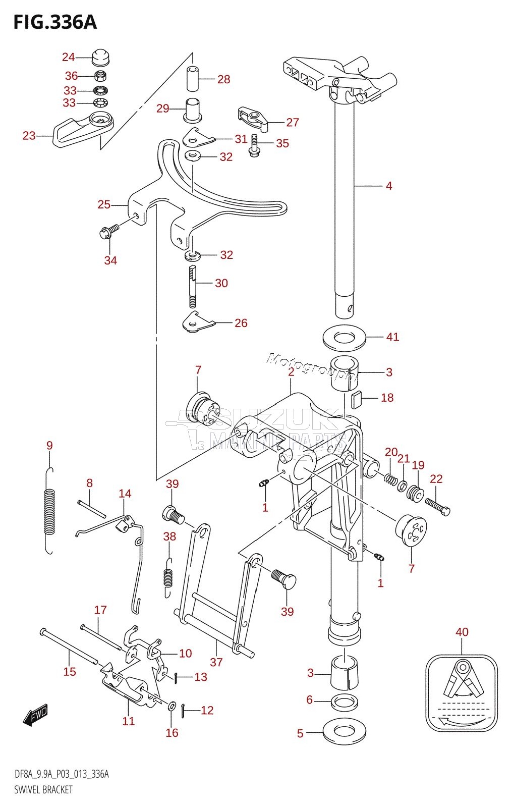 SWIVEL BRACKET (DF8A:P03)