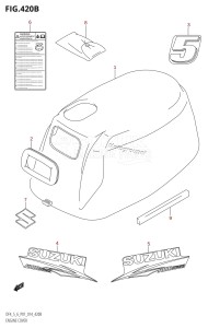 DF4 From 00402F-410001 (P01)  2014 drawing ENGINE COVER (DF5:P01)