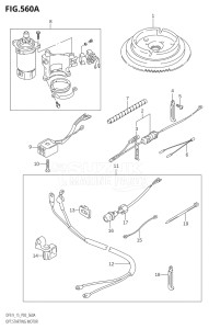 00993F-010001 (2010) 9.9hp P03-U.S.A (DF9.9THK10  DF9.9TK10) DF9.9 drawing OPT:STARTING MOTOR (K4)