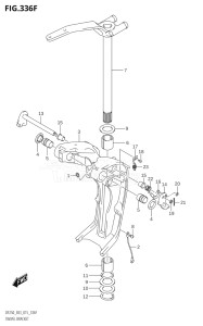 22503F-510001 (2005) 225hp E03-USA (DF225T  DF225Z) DF225T drawing SWIVEL BRACKET (DF250Z:E03:(X-TRANSOM,XX-TRANSOM))