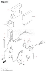 DF50A From 05003F-040001 (E01)  2020 drawing PTT SWITCH /​ ENGINE CONTROL UNIT (DF60A:E40,DF60ATH:E40)