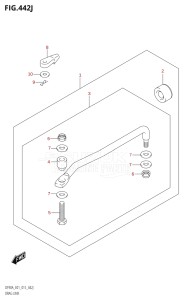 08002F-510001 (2005) 80hp E40 E01- (DF80A) DF80A drawing DRAG LINK (DF90ATH:E01)