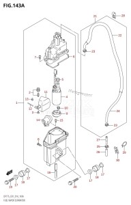 DF175Z From 17502Z-410001 (E01 E40)  2014 drawing FUEL VAPOR SEPARATOR (DF150T:E01)