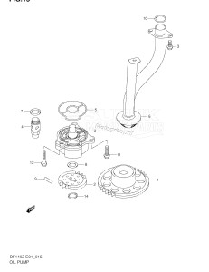 DF140 From 14000Z-251001 ()  2002 drawing OIL PUMP