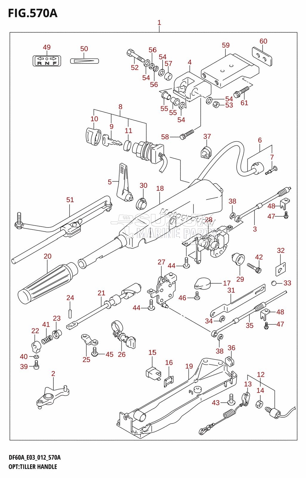 OPT:TILLER HANDLE