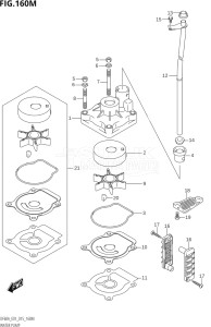 04003F-510001 (2005) 40hp E01 E13-Gen. Export 1 -  SE  Asia (DF40A  DF40AQH  DF40AST  DF40ATH) DF40A drawing WATER PUMP (DF60ATH:E40)