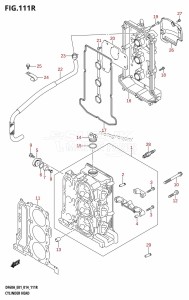 DF60A From 06002F-410001 (E01 E40)  2014 drawing CYLINDER HEAD (DF60AVT:E01)